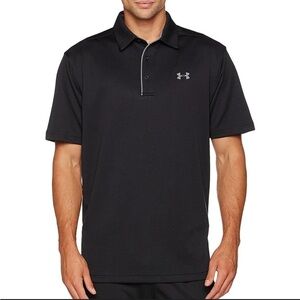 Under Armor Black Graphite Men’s Tech Polo Large